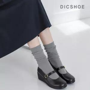 [딕슈]딕슈 여성 메리제인 스트랩 웨지 통굽 플랫슈즈 S376