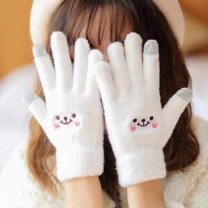스마트폰터치 인식 겨울 방한 여자 털 장갑 터치장갑