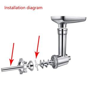 호환 기본 소시지 만들기 도구 메이커 깔때기 채우기 튜브  분쇄기용 부품  필러 파이프  5.8 cm