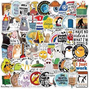 150개의 재미있는 홀로그램 스티커 - 노트북, 물병, 휴대폰, 킨들, 저널, 스크랩북, 스케이트보드, 자동차 범퍼용 방수 비닐 관련 비꼬는 밈 (반복 없음)