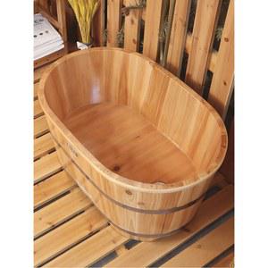 반신욕 욕조 원목색상 편백나무 히노끼탕 A타입 간이 나무욕조 1인