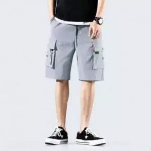 [골드스마일]남성용 여름 밀리터리 포켓 카고 숏팬츠 허리밴드 반바지