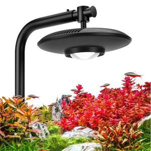 하이거 75W 고PAR 수족관 LED 식물 조명, 5가지 조절 가능한 밝기 풀 스펙트럼 어항 조명 램프 및 스탠드 키트 아쿠아스케이핑 심은 수조 물고기 디스플레이 새우 팔루다리움