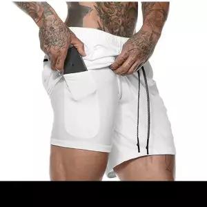 [골드스마일]남성용 헬스 일체형 트레이닝 레깅스 반바지 운동복