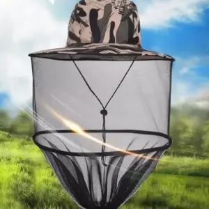 캠핑 벌초 방충망 모기 퇴치 얼굴망 낚시 양봉 해충 차단 모자