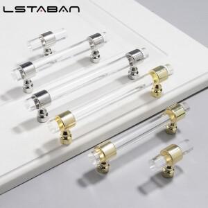 모던 투명 아크릴 서랍 손잡이 미니 소형멀리즘 T 바 욕실 주방 캐비닛 문 가구