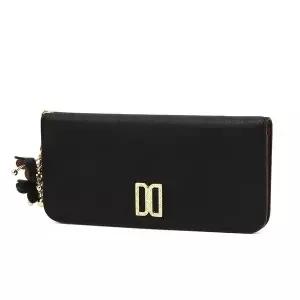 [닥스](센텀시티점)DCWA6E131BK [AZALEA] 아젤라 블랙 DD로고 소가죽 장지갑