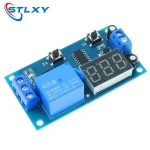 디지털 디스플레이 지연 릴레이 시간 다기능 모듈 무한 루프 카운트다운 스위치 제어 타이머 DC 12V