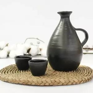 전통 옹기 소주병 술잔