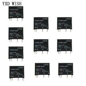 10pcs G3MB-202P 솔리드 스테이트 릴레이 모듈 G3MB 202P DC-AC PCB SSR 입력 5V 12V 14VDC 출력 240V AC 2