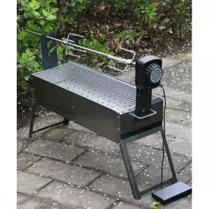 무연 통돼지바베큐 회전 바비큐 기계 꼬치구이 돼지통구이 50x18cm 전기 양다리 그릴