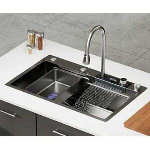 럭셔리 사각 주방싱크대 씽크대 사각볼 디지털 심플한 마그네틱 싱크볼 씽크볼 황동