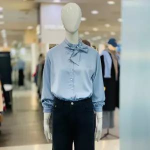 [클리지]리본 타이 실크 블라우스 CQ1WBL01