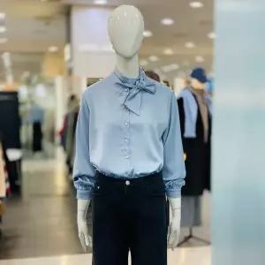 [클리지]리본 타이 실크 블라우스 CQ1WBL01