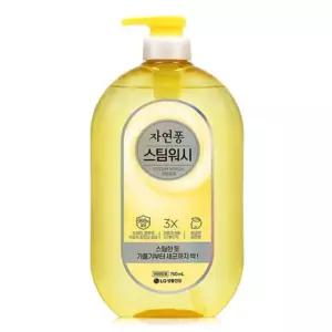 자연퐁 스팀워시 750ml 용기 레몬향 리필 주방세제