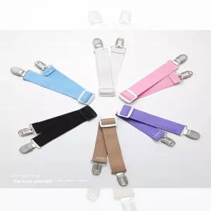 소매 집게 클립 고정 카키 옷 와이셔츠 밴드 멜빵 끈