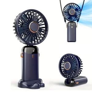 USB 핸드헬드 선풍기 미니 소형 호환 휴대용  소형 fFan 디지털 디스플레이 접이식 향수 충전식 데스크탑