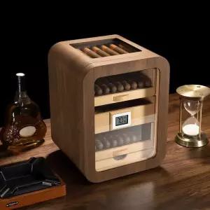 시가 보관 숙성 케이스 조명 라이트 led 캐비닛 담배 밀폐 습도