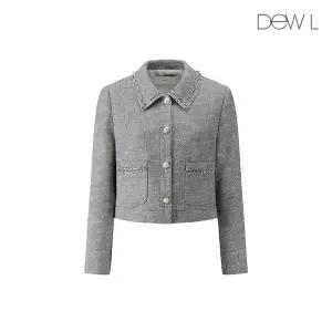 듀엘 [듀엘] 린넨 블렌드 스탠카라 셋업 자켓 GR_D232MSF044