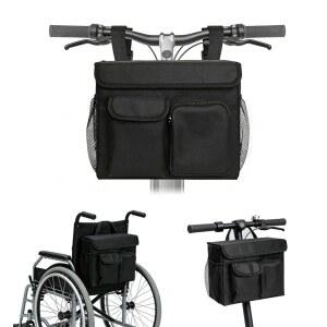 Azure 칸타라 모빌리티 스쿠터 가방, 14인치 노트북 포켓 및 컵 홀더가 포함된 보관 스쿠터, 휠체어, 자전거에 적합한 내구성 파우치