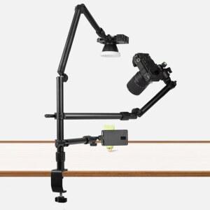 탁상 C형 조정 휴대폰 보조 막대 카메라 부감 촬영 캔틸레버 연장 싱글 음식 라이브 마이크 리플렉터 대하중 스탠드 조명 캘리그래피