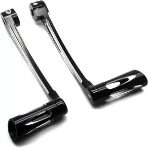 MZS 모터사이클 힐 토 기어 변속 레버 1986-2024 투어링 프론트 리어 시프터 페그 암 블랙 일렉트라