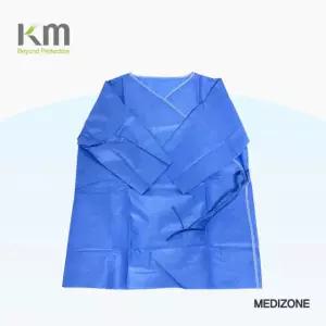 케이엠 도우 일회용 엑스레이 검진가운 x-ray 환자복 상의 숏타입 간편한 일반형 100개