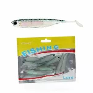 루어미끼세트 은빛비늘쉐드웜루어10p세트우럭광어갈치웜미끼