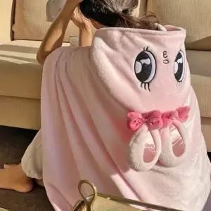 에스더버니 극세사 후드 입는 담요