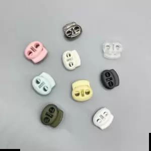 조이개 bns 신발 의류 가방 끈 조절기 돼지코 스토퍼 (블랙/화이트/클리어/)