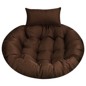 라탄 그네의자쿠션 원형 옐로우 라탄그네방석 해먹 요람