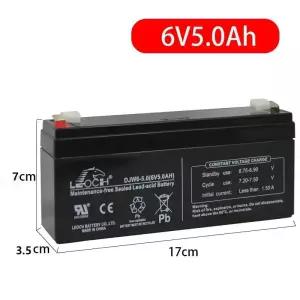 6V5AH DJW6-5 DJW6-5.0 배터리 충전식 납산 누산기 장난감 자동차 전자 저울