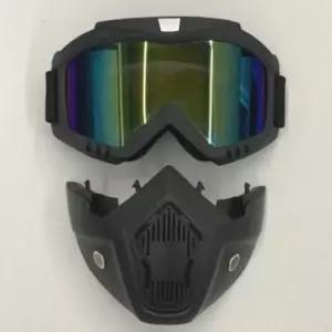 방풍고글 미러골드 분리형 고글 방풍 안면 마스크 보호 커버 라