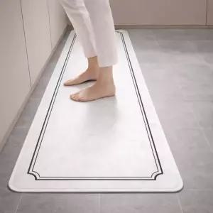 솜솜스퀘어 규조토 주방 발매트 마블 대리석 문양 유럽풍 주방매트