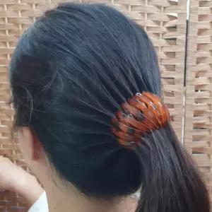 똥머리 인기 신상 올린머리핀 오렌지 헤어핀 집게핀