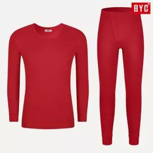 남자내복빨간색 아빠내복선물 레드 적색 할아버지 적색 복