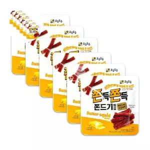 쫀드기튀김 쫀득쫀든 버터구이오징어맛 6개 50g