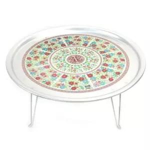 양은 밥상 찻상 다과상 원형 밥상 레트로 밥상 63cm