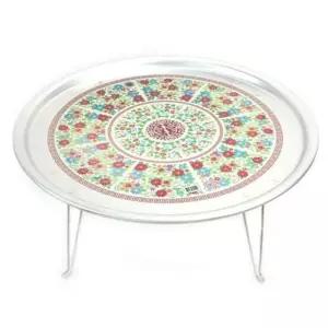 양은 밥상 찻상 다과상 원형 밥상 레트로 밥상 58cm