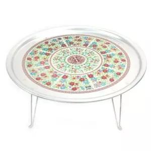 양은 밥상 찻상 다과상 원형 밥상 레트로 밥상 53cm