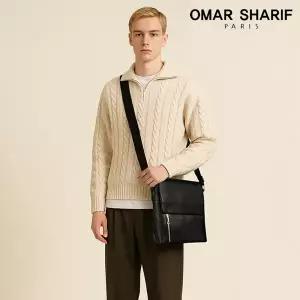 [오마샤리프] 천연 소가죽 남성 비즈니스백 메신저백 숄더백 OS6003M