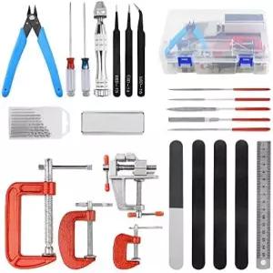 싱잉 32PCS 모델러 기본 도구 공예 세트 건담 모형 키트 취미 건축 조립 자동차 건물 수리 DIY