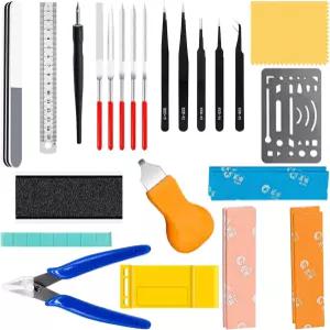 야우하르 28Pcs 취미 건축 도구 키트 건담 모델 빌딩 조립 수리용 모델러 기본 공예 세트