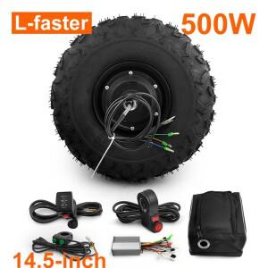 전기 기어 허브 전동 정원 농장 피드 수레 오프로드 14.5 인치 타이어 포함 24V 36V 500W