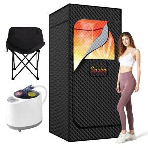 가정용 사우바 휴대용 스팀 사우나, 개인용 룸, 사우나 박스, 디톡스 릴랙세이션 스파를 위한 텐트(정제)