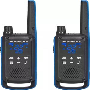 모토로라 솔루션 휴대용 FRS T802 토킹어바웃 양방향 라디오 방수 IP54 워키토키 비상 대비 충전 가능