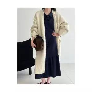 에네로 여성쉬폰원피스 칼라 맨투맨 롱스커트 가을 원피스 UNO3