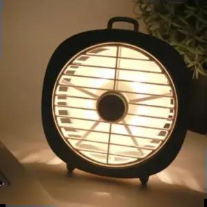 책상선풍기 저소음 써큘레이터형 미니 선풍기 무드등 USB