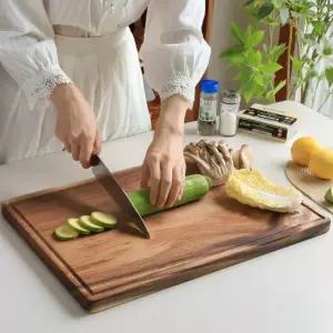 특대 보스퀘 사각 통원목 도마 50cm