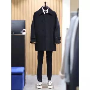 [갤러리아] BON 24F/W 블랙 울 100% 부클 발마칸 코트 BN4WHA555